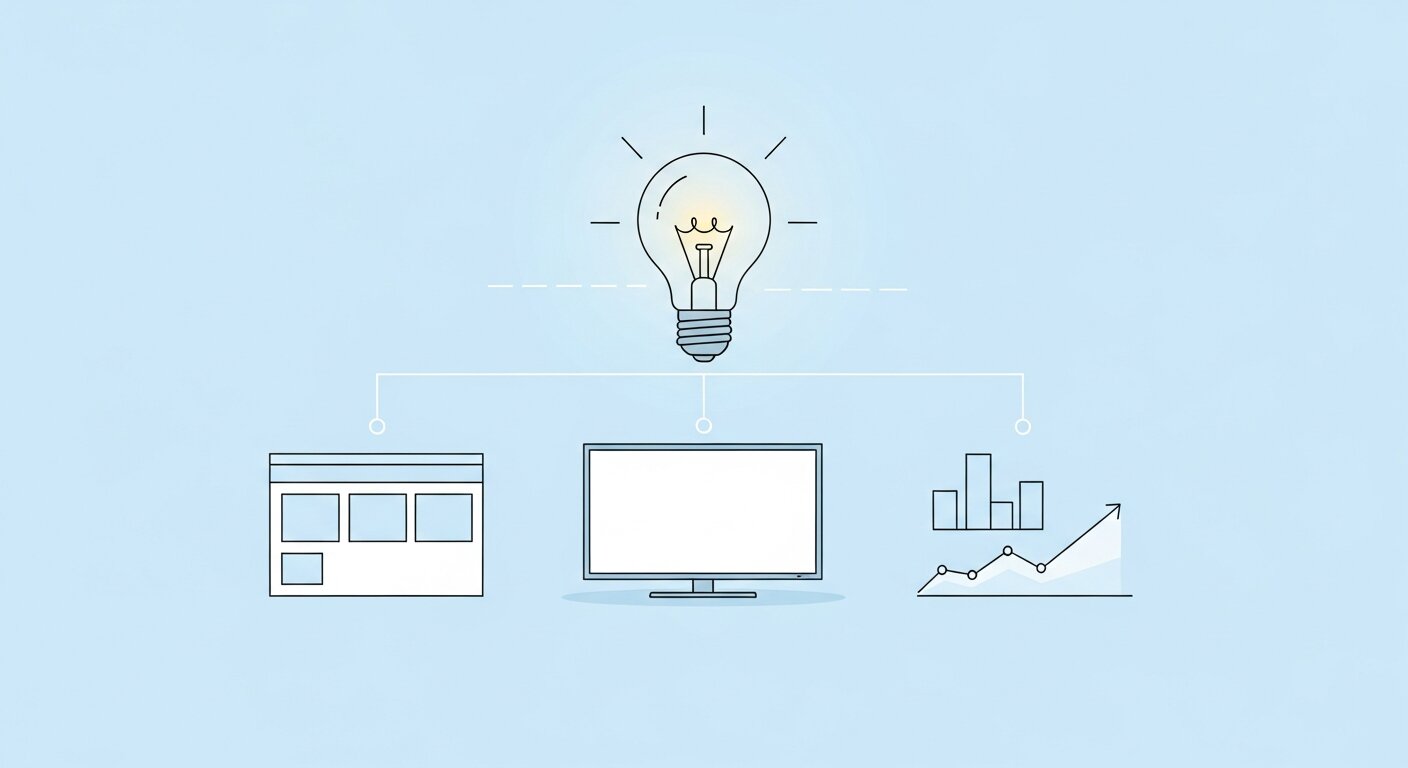 Creative process for financial TV ads.