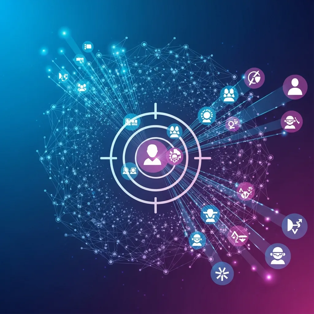 Data-driven audience targeting dashboard showing customer segmentation and analytics insights