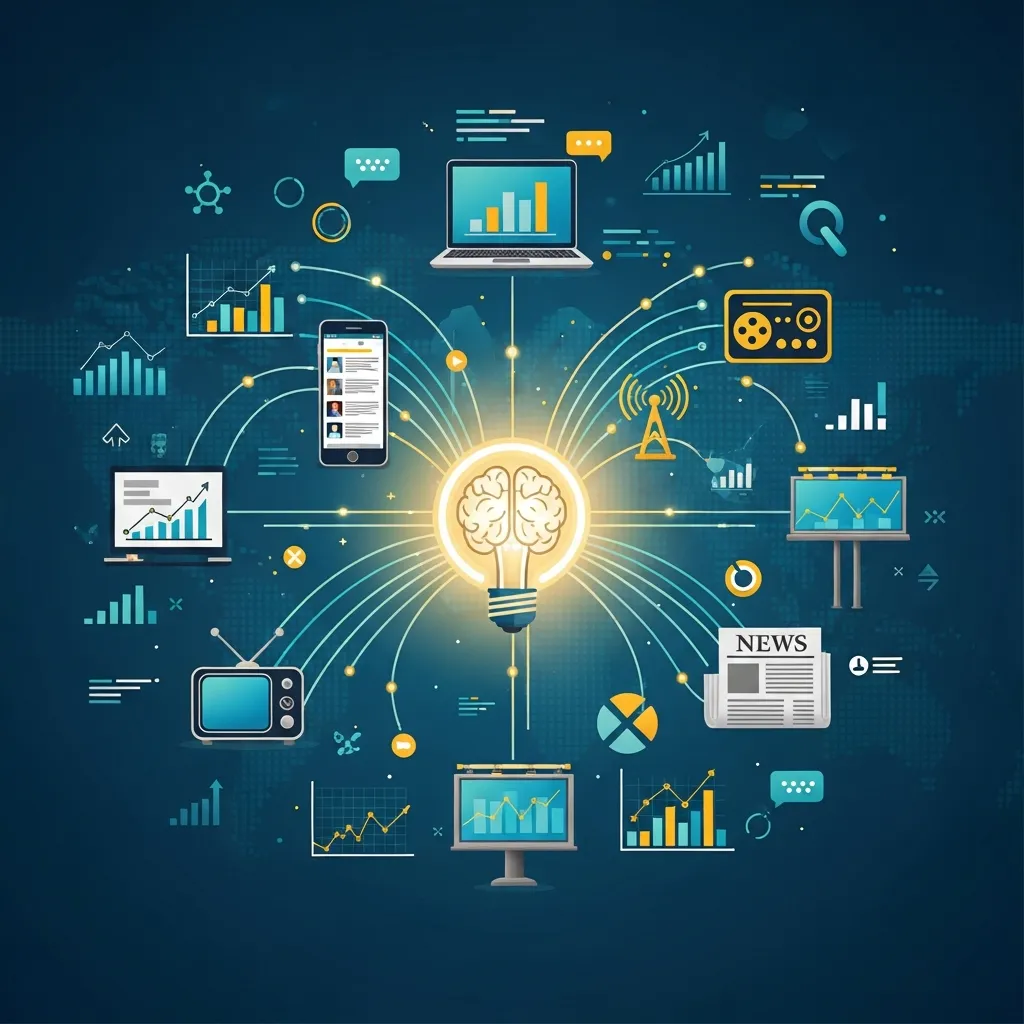 Media planning dashboard showing analytics and insights for optimizing ad buys and TV Ad Campaign strategy