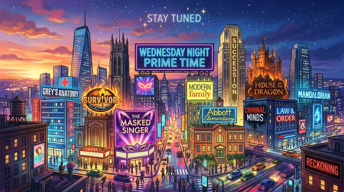 The Landscape of Prime Time Television on Wednesdays