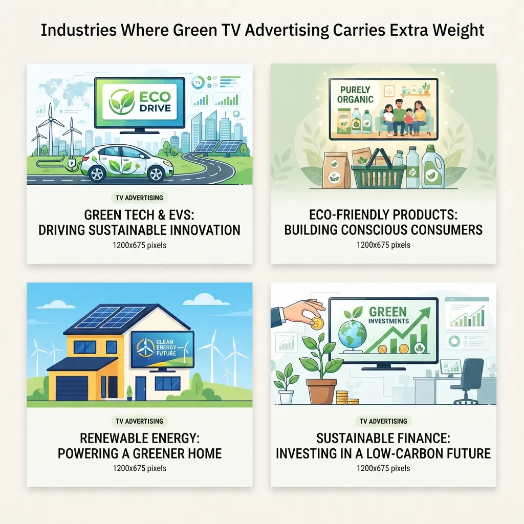 Industries Where Green TV Advertising Carries Extra Weight