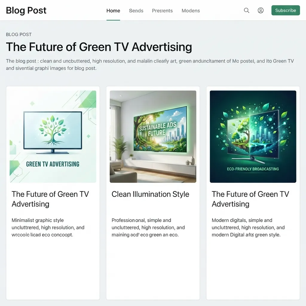 The Future of Green TV Advertising