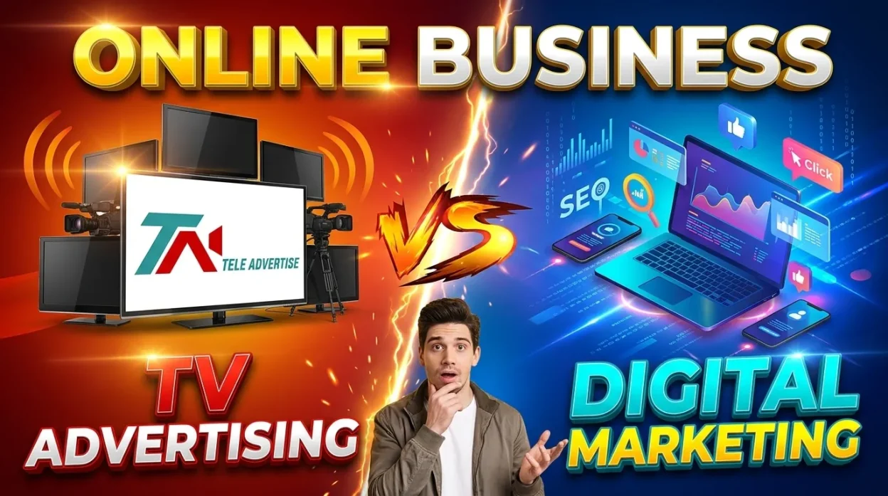 Online Business TV Advertising vs. Digital Marketing