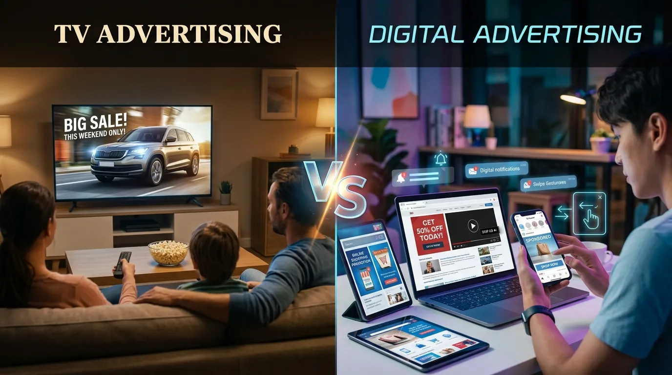 TV Advertising vs Digital Advertising